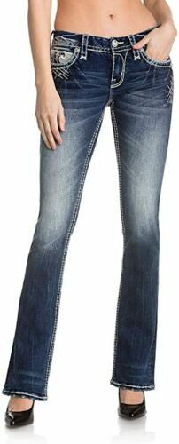 Rock Revival Braylee B213 Dark Wash Bootcut Women's Jeans