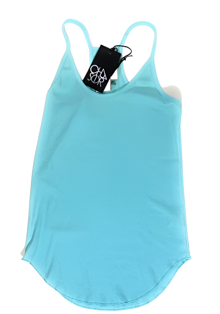 Chaser Vintage Rib Womens Top in Aqua