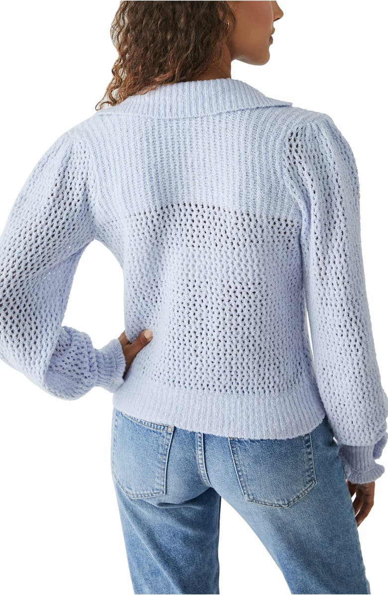 Free People Care Snowdrift Pullover Bouclé Sweater