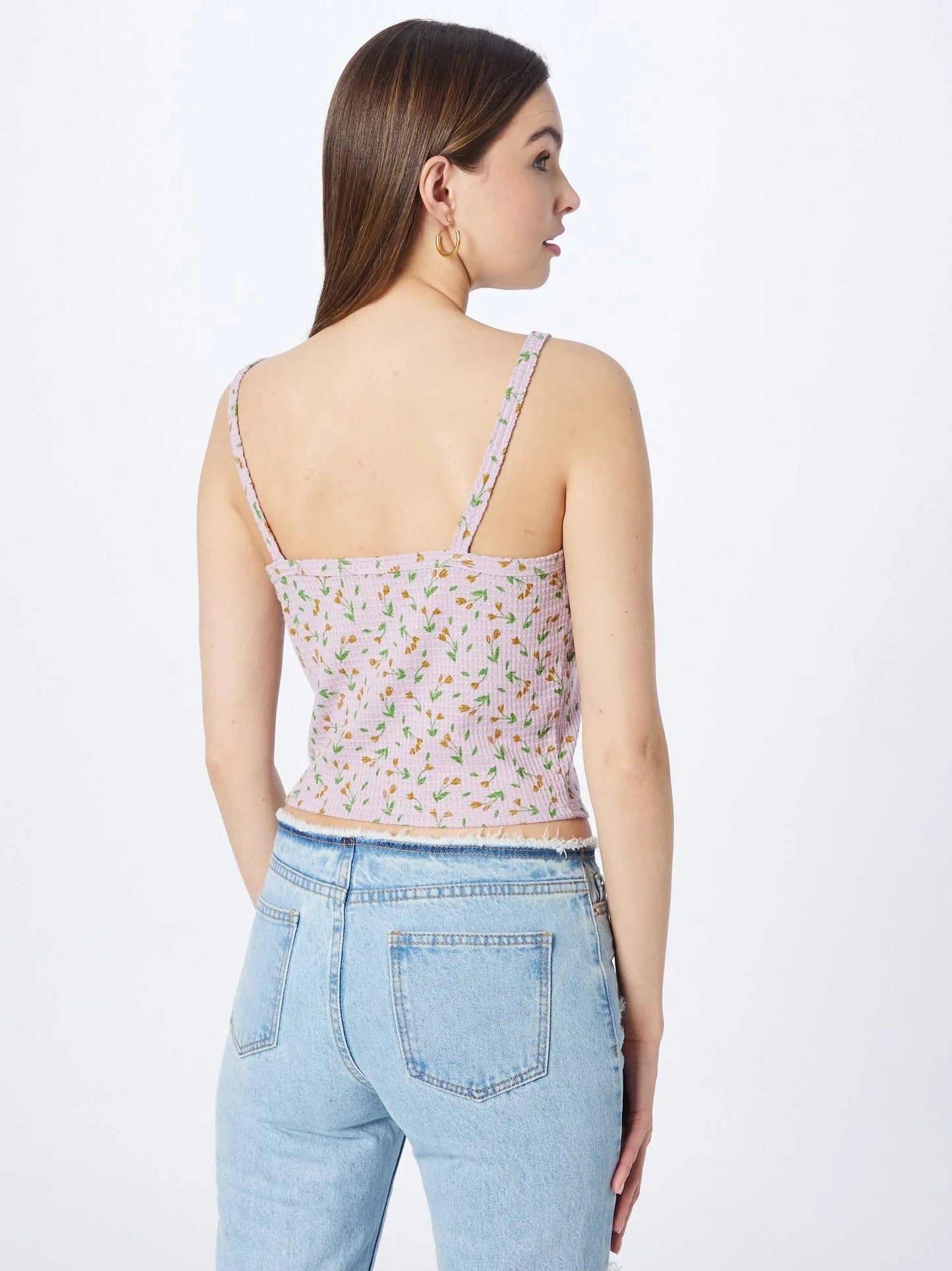 Free People Women's One of the Girls Crop Top - Lilac Combo