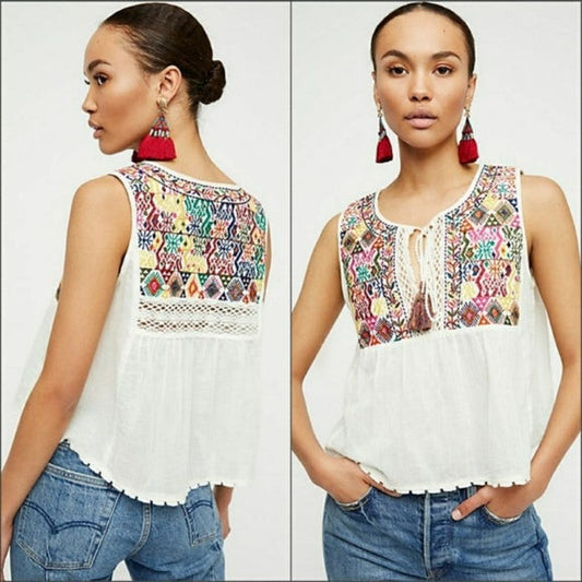Free People Lohri Top Ivory